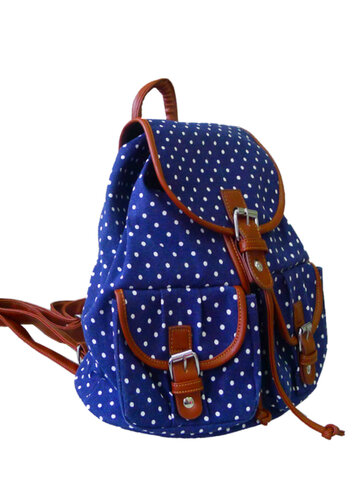 Geschenktipp Beutel Dunkelblau Gepunktet