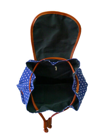 Foto Beutel Dunkelblau Gepunktet 