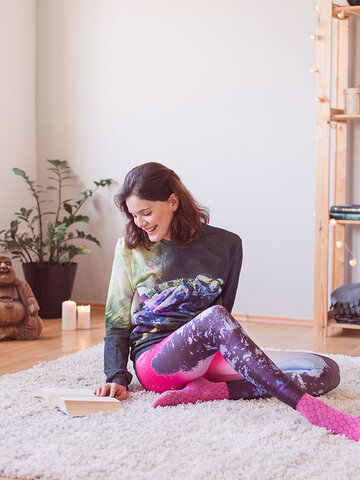 Kedvezmény Női elasztikus leggings Elvarázsolt erdő