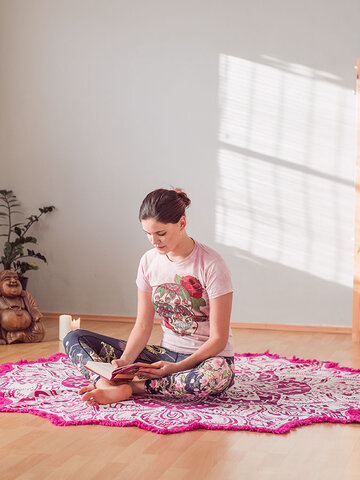 Obrázok produktu Дамски спортен еластичен клин Безстрашно цвете