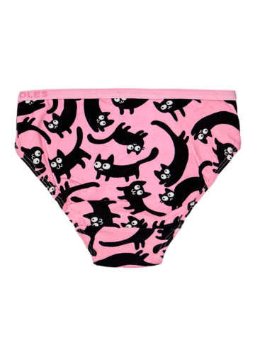 Looking for an original and unusual gift? The gifted person will surely surprise with Girls' Briefs Pink Cats