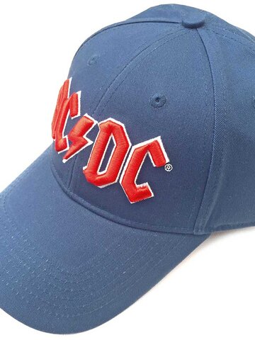 Pre dokonalý a originálny outfit Modrá šiltovka AC/DC Men's Red Logo