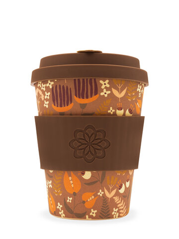 Foto Bambusový ecoffee cup Květiny