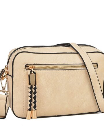 Obrázok produktu Béžová kabelka s predným zipsom