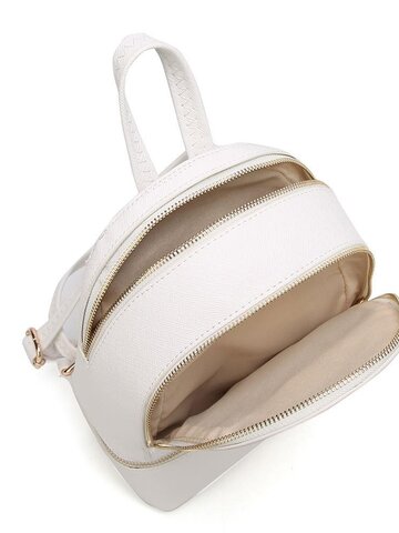 Výnimočný darček od Dedoles Biely ruksak z PU kože Fifi