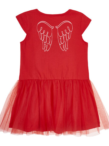 Hľadáte originálny a nezvyčajný darček? Obdarovaného zaručene prekvapí Červené dievčenské šaty Diamant