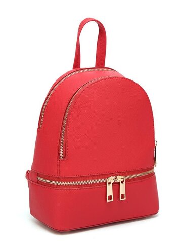 Potešte sa týmto kúskom Dedoles Červený ruksak z PU kože Fifi