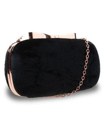 Potěšte se tímto kouskem Dedoles Černá semišová kabelka ve tvaru puzdra