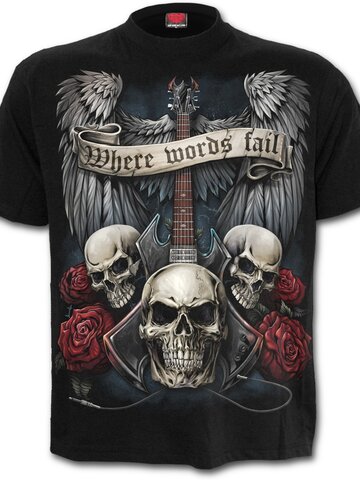 Kedvezmény Fekete póló Music speaks