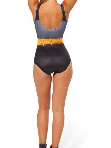 Výpredaj Dámske celé plavky Temná rytierka