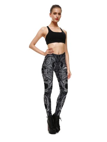 Výnimočný darček od Dedoles Дамски еластичен клин Monochrome Skull