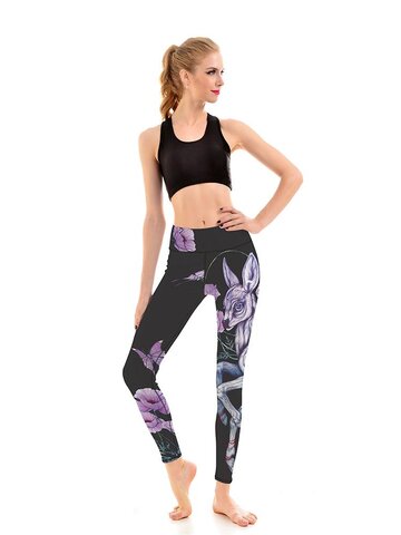 Výpredaj Dámske športové elastické legíny Bambi