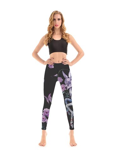 Výnimočný darček od Dedoles Dámske športové elastické legíny Bambi