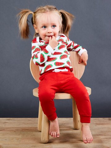 Zľava Detské červené tepláky