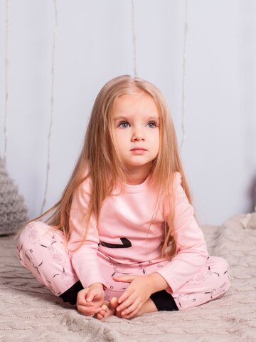 pro dokonalý a originální outfit Dětské růžové tepláky Zajíčci