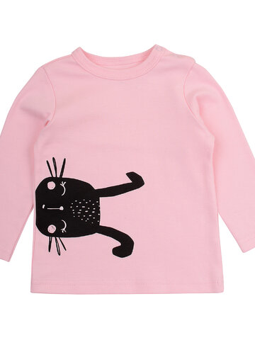 Lifestyle foto Detské ružové tričko Hlava zajačika