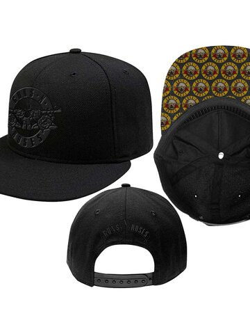 Hľadáte originálny a nezvyčajný darček? Obdarovaného zaručene prekvapí Черна шапка с козирка Guns N' Roses Men's Circle Logo
