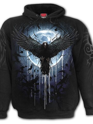 Potešte sa týmto kúskom Dedoles Mikina s kapucňou Vrana v splne