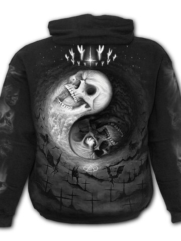 Pre dokonalý a originálny outfit 
 Bluza z kapturem Czaszki Jing Jang