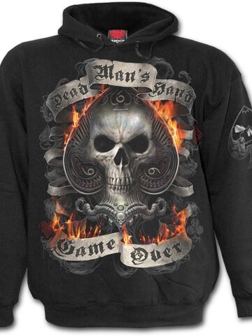 Výpredaj Mikina s kapucňou Kostlivec s esom 