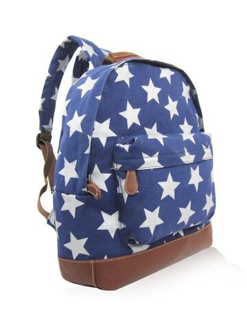 Lifestyle fotó Kék hátizsák egy zsebbel Csillagok