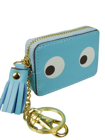 Hľadáte originálny a nezvyčajný darček? Obdarovaného zaručene prekvapí Peňaženka mincovník Looking Oči svetlo modrá