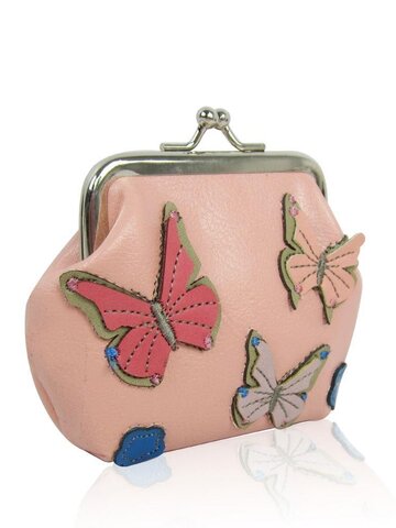 Zľava Peňaženka mincovník Motýľ ružová