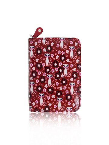 Výnimočný darček od Dedoles Peňaženka Pekná mačka bordová
