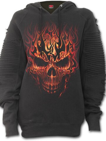 Výnimočný darček od Dedoles Dámska bike mikina Explozia lebky