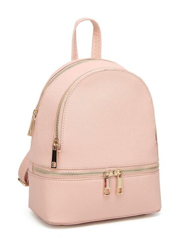 Lifestyle foto Ružový ruksak z PU kože Fifi