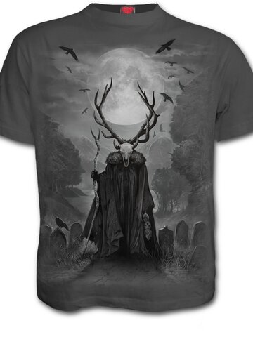 pro dokonalý a originální outfit Šedé tričko Duše jelena