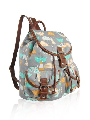 Ajándék tipp Szürke hátizsák Retró esernyők