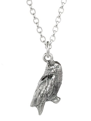 für ein vollkommenes und originelles Outfit Silberne Halskette Harry Potter Eule Hedwig