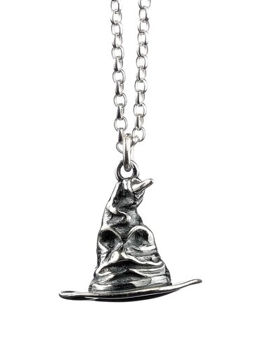 Hľadáte originálny a nezvyčajný darček? Obdarovaného zaručene prekvapí Strieborný náhrdelník Harry Potter Triediaci klobúk