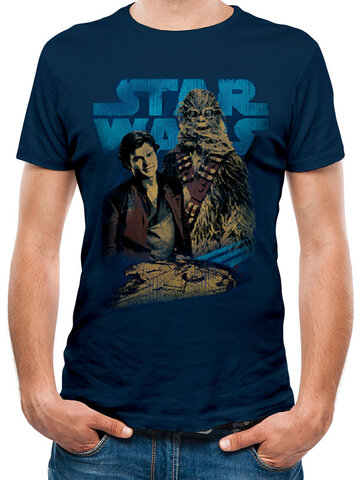 Potešte sa týmto kúskom Dedoles Tričko Han Solo movie - Han and Chewie