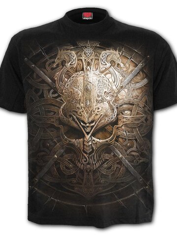 Hľadáte originálny a nezvyčajný darček? Obdarovaného zaručene prekvapí Tričko s krátkym rukávom Vikingský štít