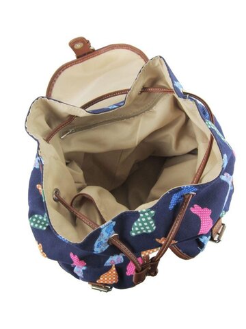 Foto Tmavě modrý vak Retro zajíci