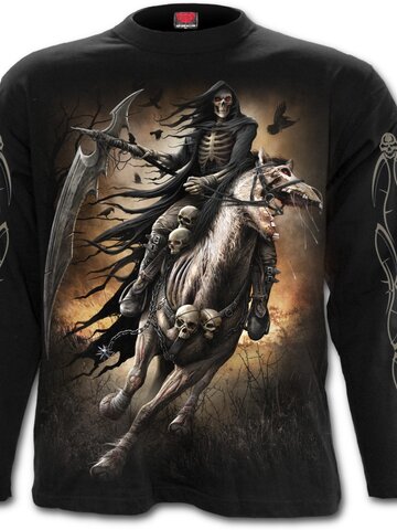 Výnimočný darček od Dedoles Tričko s dlhým rukávom Čierny jazdec