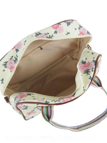 Hledáte originální a neobvyklý dárek? Obdarovaného zaručeně překvapí Velká béžová  cestovní taška  Růže