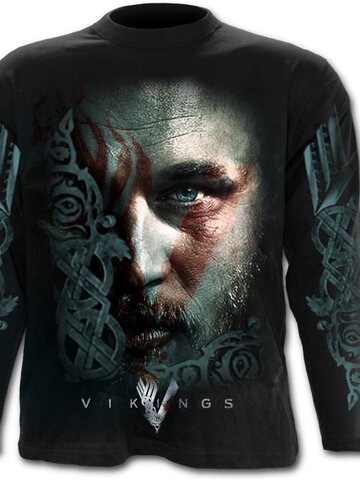 Szerezzen magának örömet ezzel a Dedoles darabbal Hosszú ujjú póló Ragnar vikingek