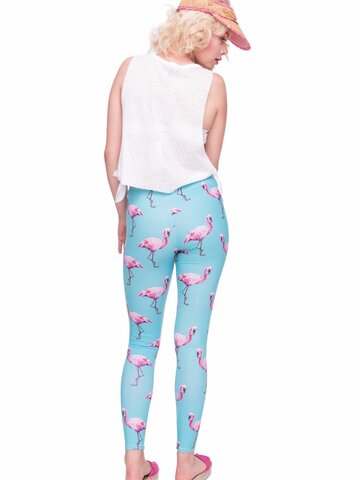 Eredeti ajándék a Dedolestől Női elasztikus leggings Flamingók