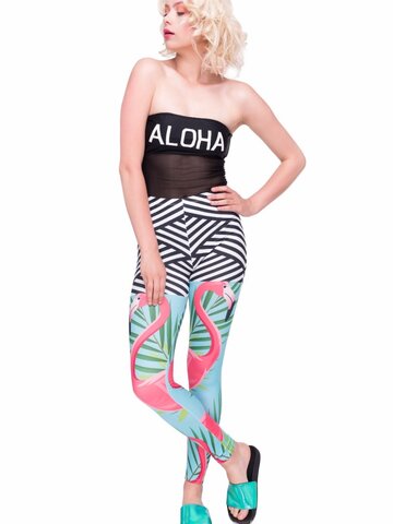 Výpredaj Ženske elastične pajkice Flamingotov dan