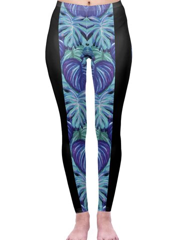 Eredeti ajándék a Dedolestől Női elasztikus leggings Trópusi neon