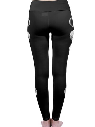 Potešte sa týmto kúskom Dedoles Ženske elastične tajice sa visokim strukom Faze mjeseca