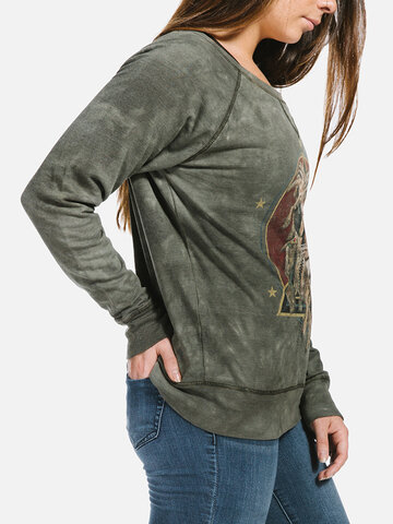 Potešte sa týmto kúskom Dedoles Dámska kaki mikina Rasta Jahman