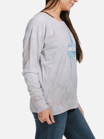 Zľava Dámska biela mikina Zachráňme planétu