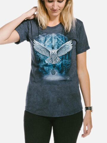 Výnimočný darček od Dedoles Dámske tri-blend tričko Magická sova