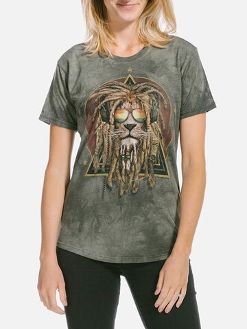 Výnimočný darček od Dedoles Dámske tri-blend tričko Rasta Jahman