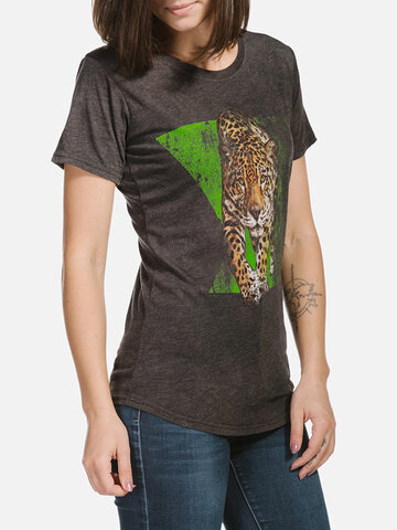 Lifestyle foto Dámske tri-blend tričko Jaguár
