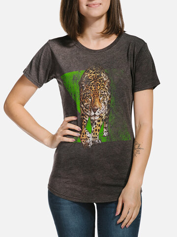 Výnimočný darček od Dedoles Dámske tri-blend tričko Jaguár